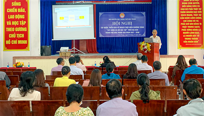 Hội khuyến học TP. Nha Trang tập huấn triển khai kế hoạch xây dựng xã hội học tập giai đoạn 2021 - 2030