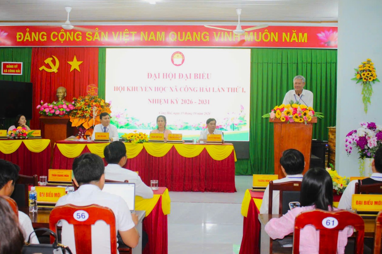 ĐẠI HỘI HỘI KHUYẾN HỌC XÃ CÔNG HẢI LẦN THỨ I, NHIỆM KỲ 2026-2031